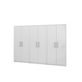 Manhattan Comfort Eiffel Storage Cabinet in White (Set of 3) 3-250BMC6